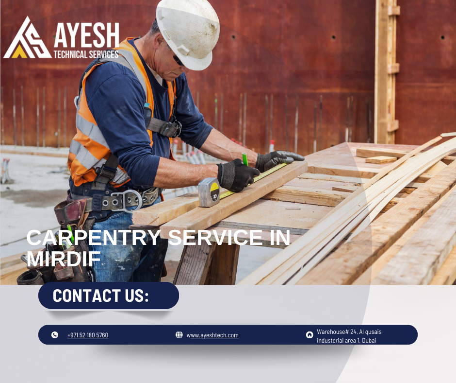 Top Carpentry Service in Mirdif, Dubai | 0521805760