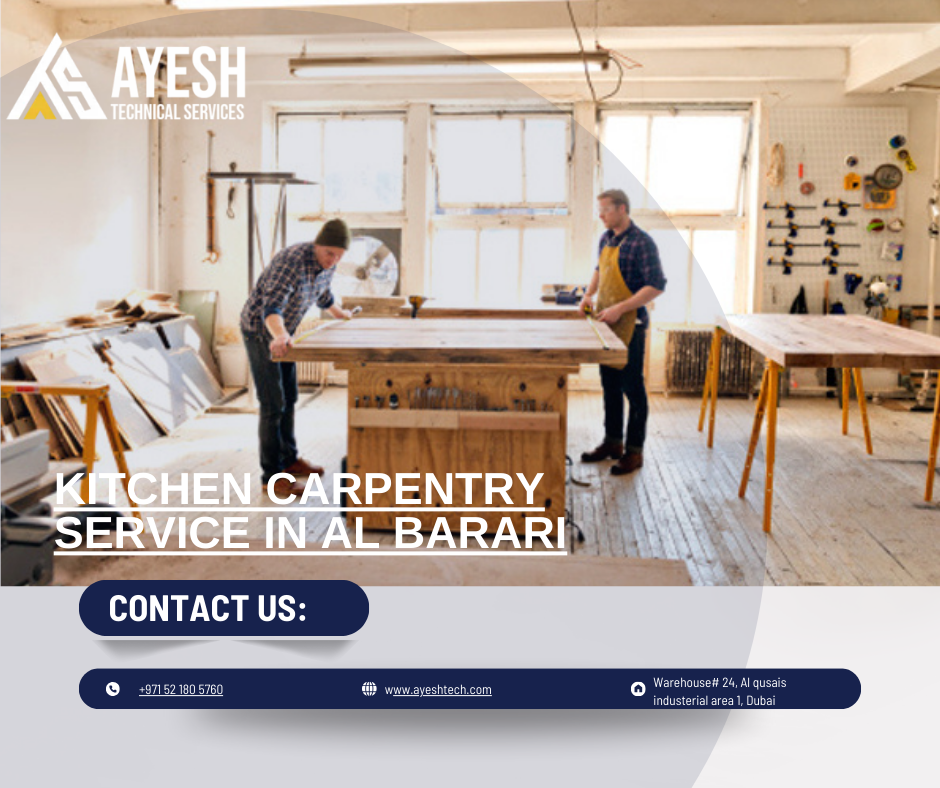Best Kitchen Carpentry Service in Al Barari | 0521805760