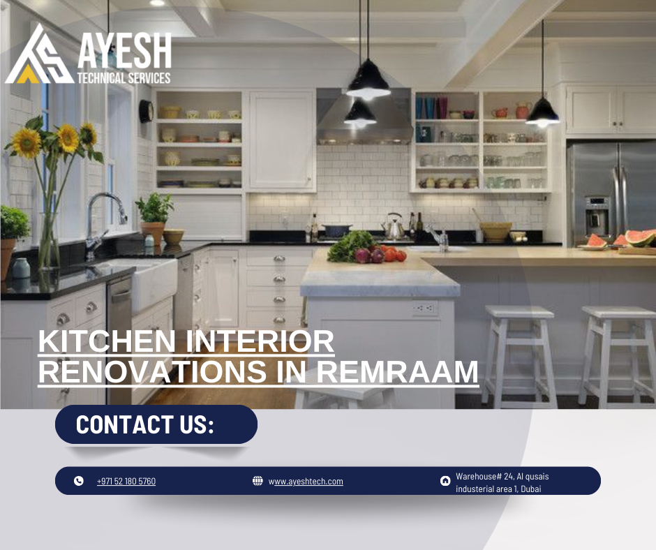 Top Kitchen Interior Renovations in Remraam, Dubai | 0521805760