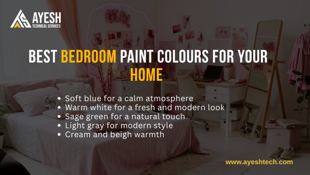 Best bedroom paint colours for your home