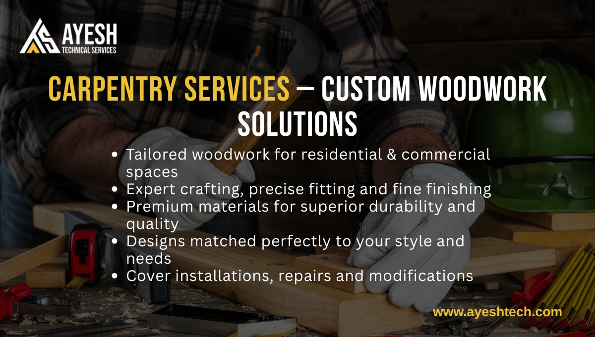 Carpentry Services – Custom Woodwork Solutions Carpentry Services – Custom Woodwork Solutions