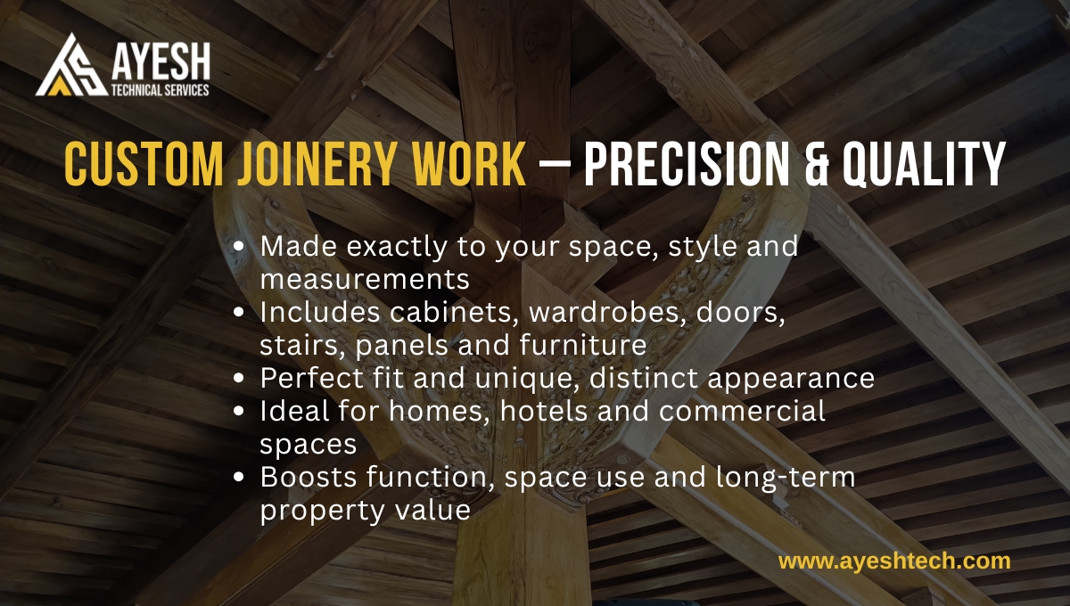 Custom Joinery Work – Precision & Quality