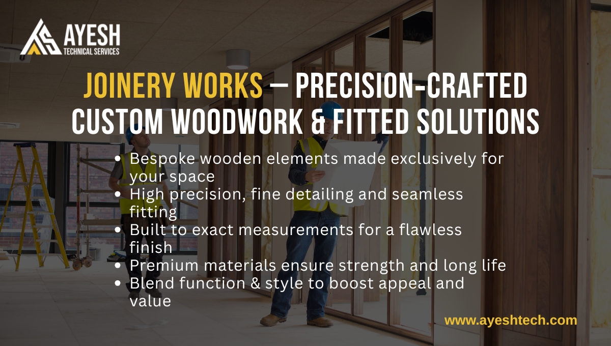 Joinery Works – Precision‑Crafted Custom Woodwork & Fitted Solutions Joinery Works – Precision‑Crafted Custom Woodwork & Fitted Solutions