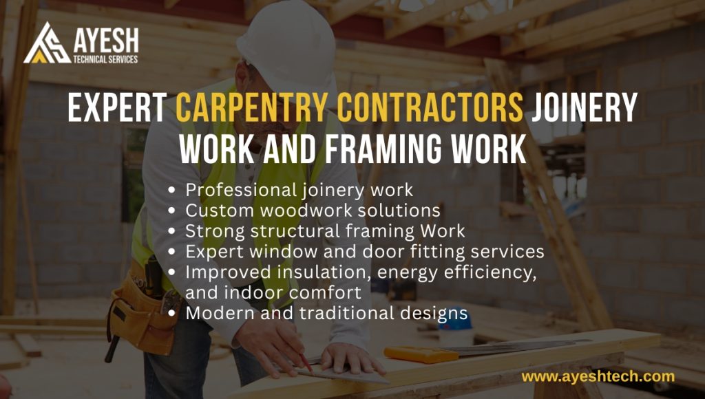 Expert Carpentry Contractors Joinery Work and Framing Work