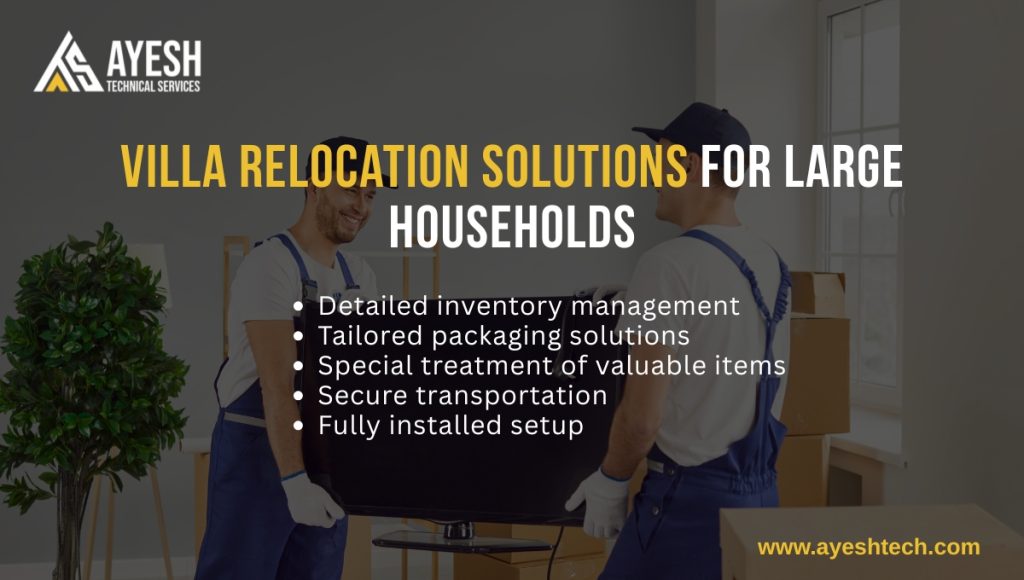 Villa Relocation Solutions for Large Households