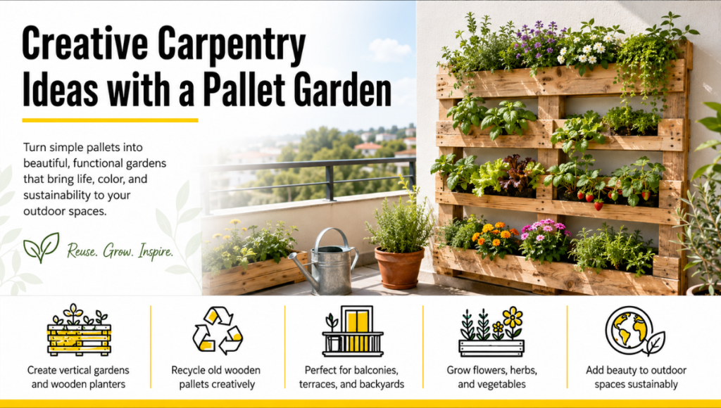 Creative Carpentry Ideas with a Pallet Garden Creative Carpentry Ideas with a Pallet Garden