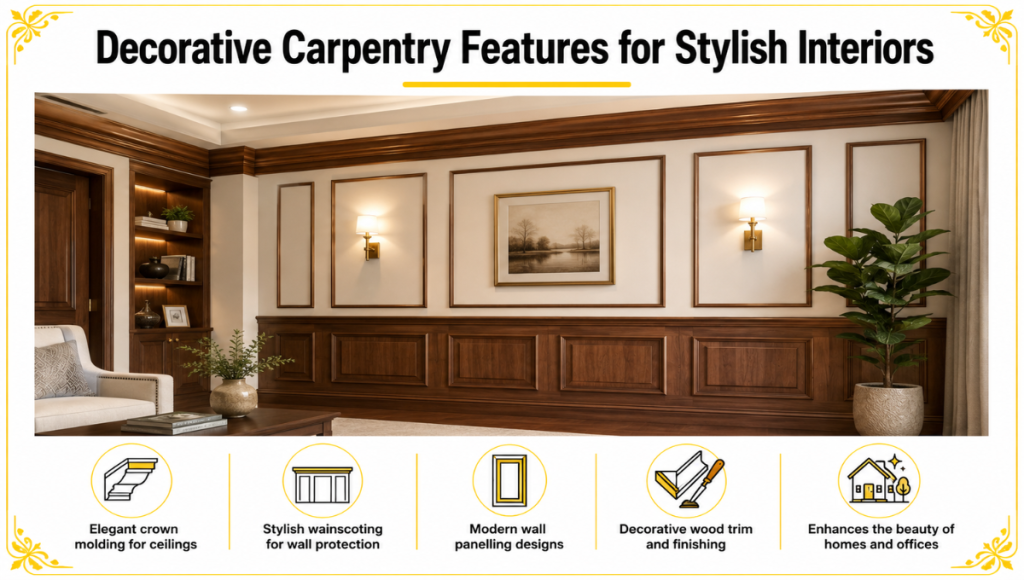 Decorative Carpentry Features for Stylish Interiors Decorative Carpentry Features for Stylish Interiors