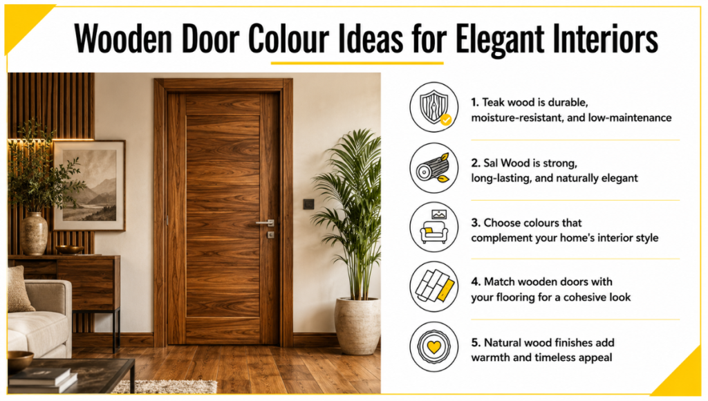 Wooden Door Colour Ideas for Elegant Interiors
