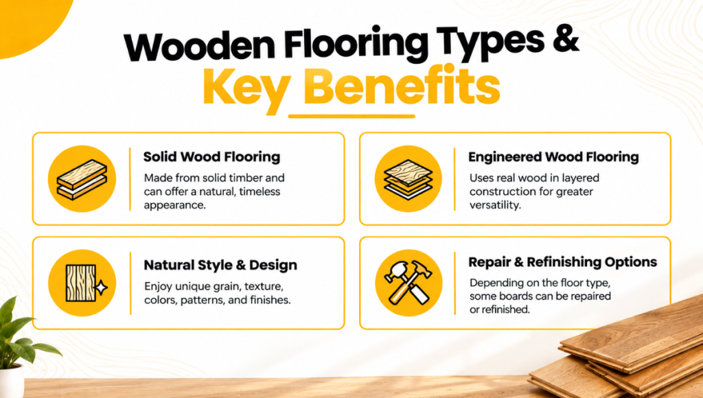 Wooden Flooring Types & Key Benefits
