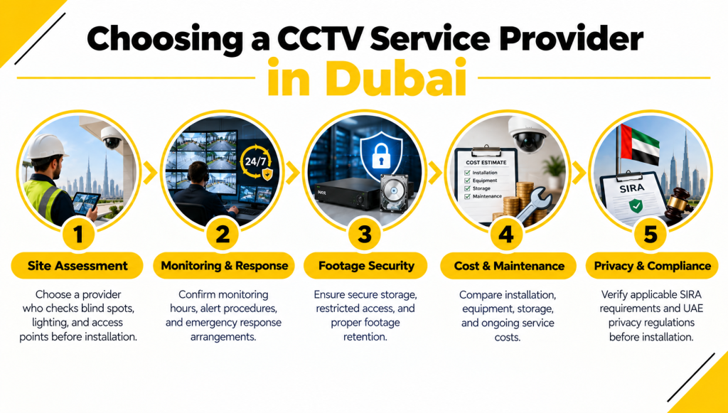Choosing a CCTV Service Provider in Dubai