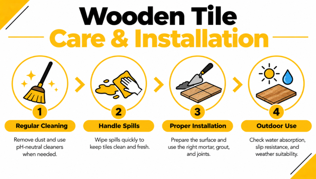 Wooden Tile Care & Installation